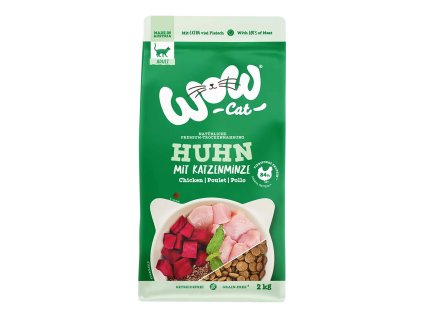 WOW Cat granule Kuře s kachnou a řepou Adult 2kg