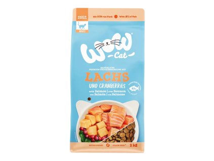WOW Cat granule Ryby s lososem a brusinkami Adult  325g