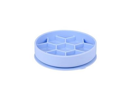 Miska Slow Feeder SILICONE modrá M Zolux