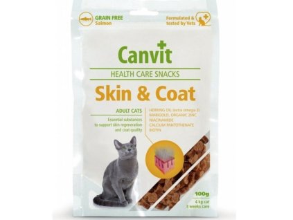 Canvit Snacks Cat Skin & Coat 100 g - promo