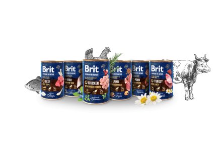 Konzerva Brit Premium by Nature MIX  6x400g