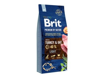 Brit Premium Dog by Nature Light 15kg poškozený obal