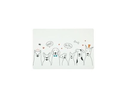 Podložka pro psy pod misku, pejsci L Zolux