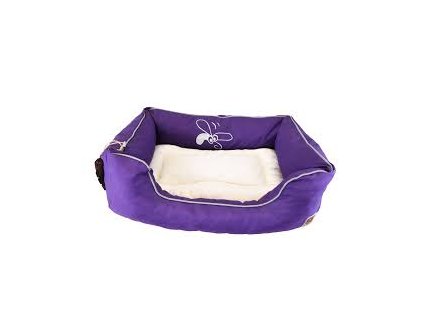 Huhubamboo kanape pro psy 70cm fialová