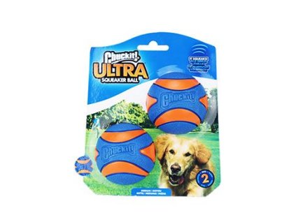 Hračka pes Chuckit Ultra Squeaker Ball M 6cm/2ks