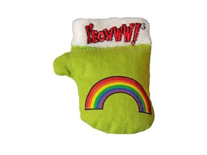 Hračka kočka Yeowww Kitten Mitten zelená