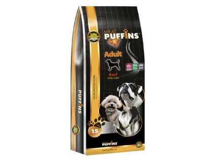 Puffins Dog Adult Beef 15kg