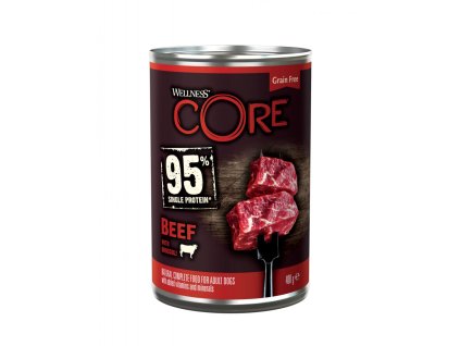 Wellness Core 95% hovězí & brokolice 400 g
