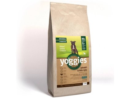 15 kg Yoggies minigranule lisované za studena s probiotiky Jehněčí maso & bílá ryba