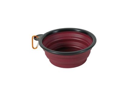 Miska skládací BIVOUAK 450ml silikon červená Zolux