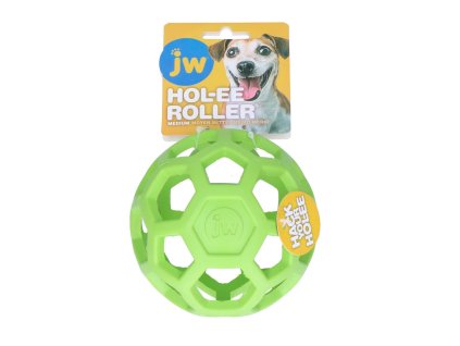 JW Hol-EE děrovaný míč 11cm Medium - zelený