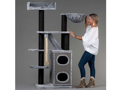 XXL Kočičí škrabadlo Penthouse Blackline šedá