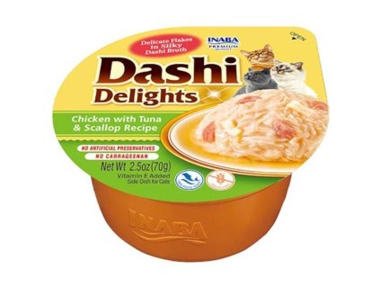 Inaba Dashi Delights kure s tunakem a hrebenatkou 70g