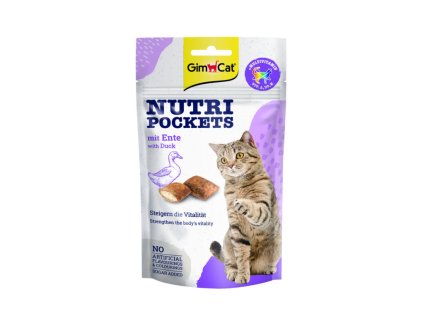 GIMCAT Nutri Pockets s kachnou 60 g