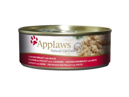 Applaws konzerva Cat Kuřecí prsa s kachnou 156g