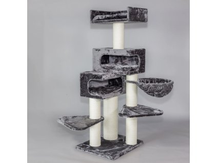 RhR XXL Cat Tree Birman Citadel tmavě šedý