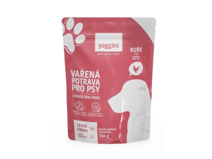 150g Yoggies Vařená potrava pro psy – kuřecí maso s rýží