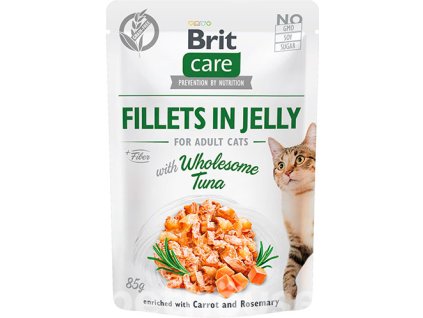 Brit Care Cat Fillets in Jelly with Wholesome Tuna 85g  - promo