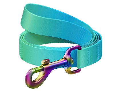 WAUDOG vodítko nylon Gradient modro-zelené (L-XXL/122cm/2,5cm)