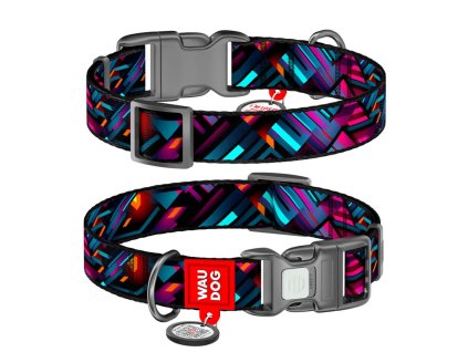 WAUDOG obojek nylon Laser Game QR (L/33-49cm/2,5cm)