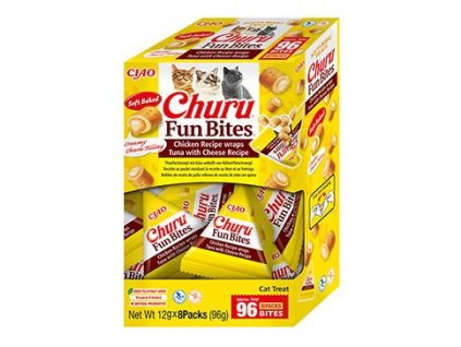 Churu Cat BOX Fun Bites Chicken wraps Tuna&Cheese8x12g