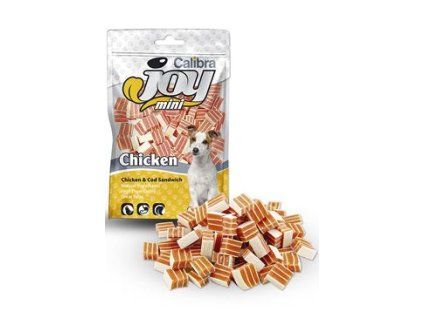 Calibra Joy Dog Mini Chicken & Cod Sandwich 70g - exp