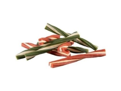 HUHU Dvoubarevne kroucená tyčka  10 ks - 13 cm