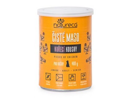 NATURECA konz. kuře kousky pro kočky 400g