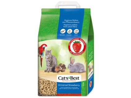 JRS kočkolit cats best universal 10 l / 5,5 kg jahoda - poškozený obal