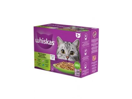 Whiskas kaps. Core mix výběr v želé 12x85g