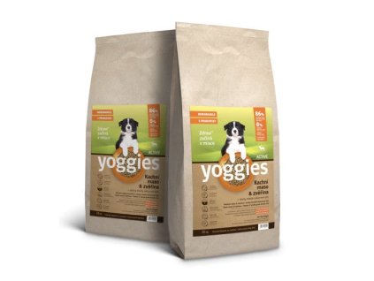 30 kg Yoggies Active Kachní maso&zvěřina, minigranule lisované za studena s probiotiky