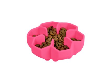 WAUDOG miska silikonová zpomalovací 450ml růžová