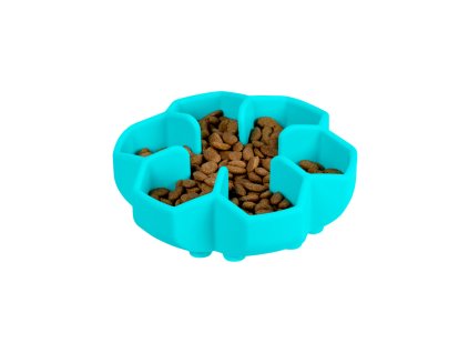 WAUDOG miska silikonová zpomalovací 450ml tyrkysová