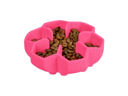 WAUDOG miska silikonová zpomalovací 750ml růžová