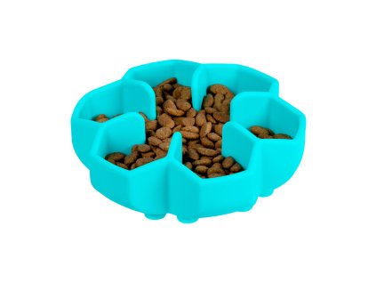 WAUDOG miska silikonová zpomalovací 750ml tyrkysová