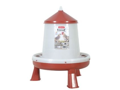Krmítko pro drůbež SILO stojící 4kg červená Zolux