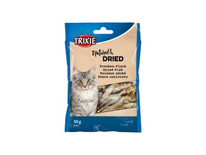 Sušené rybičky, pamlsek pro kočky 50g TRIXIE