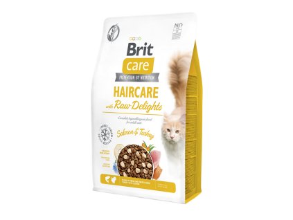 Brit Care Cat Haircare with Raw Delights 2 kg