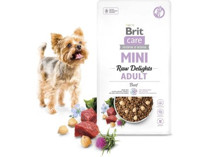 .Brit Care Dog Mini FD Raw Delights Beef 2kg