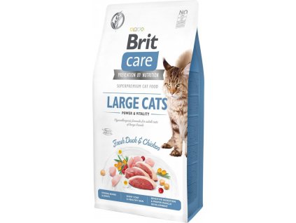 Brit Care Cat Grain Free Large cats Power & Vitality 2 kg - akce  +dárek