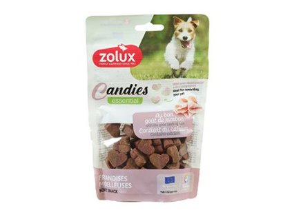 Pochoutka pes CANDIES Mini srdíčka vápník 150g Zolux