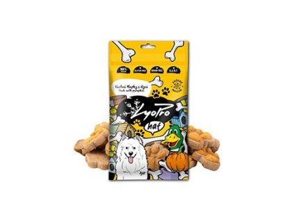 Lyopro DOG poch. mrazem sušené Kachní tlapky s dýní50g