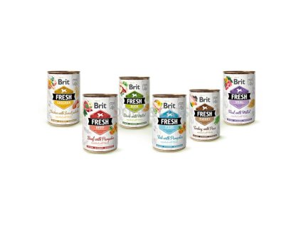 Brit Fresh Dog konzervy MIX 6 x 400g