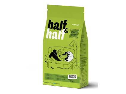Half&Half Cat Sensitive krůta granule pro kočky 2kg