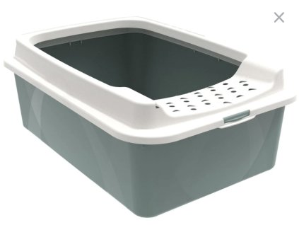 WC GIMCAT Bea s okrajem, zelena 57x39x21cm