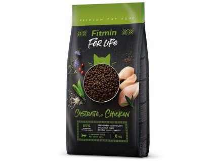 fitmin cat for life castrate chicken 8 kg