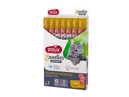 Pochoutka kočka SWEETIES kuře 7ks Zolux