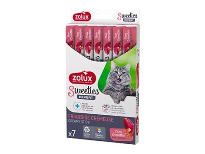 Pochoutka kočka SWEETIES tuňák a krevety 7ks Zolux