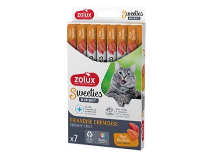 Pochoutka kočka SWEETIES tuňák a losos 7ks Zolux