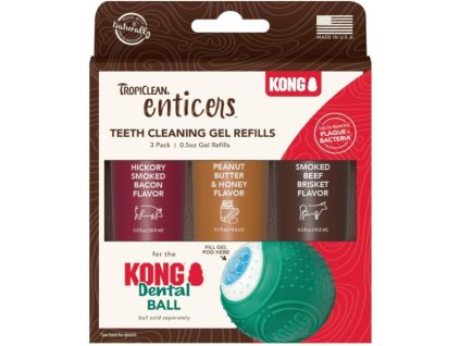 TROP Enticers cistici gel na zuby pro psy - naplne 3 prichute